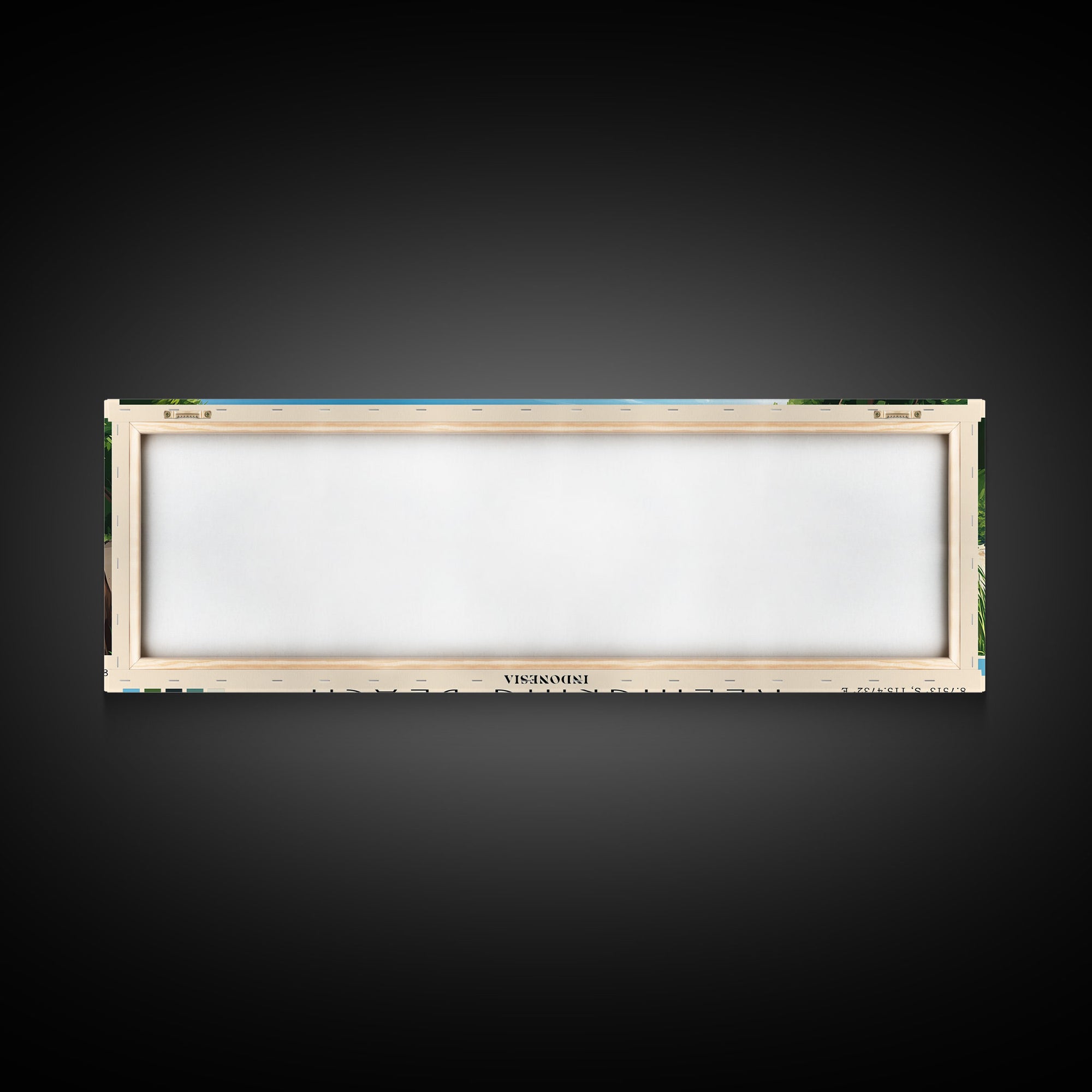 Kelingking Beach, Indonesia Panoramic Beach Print, Vacation Gift, Indonesia Wall Art, Framed Canvas Print, Framed Beach Painting
