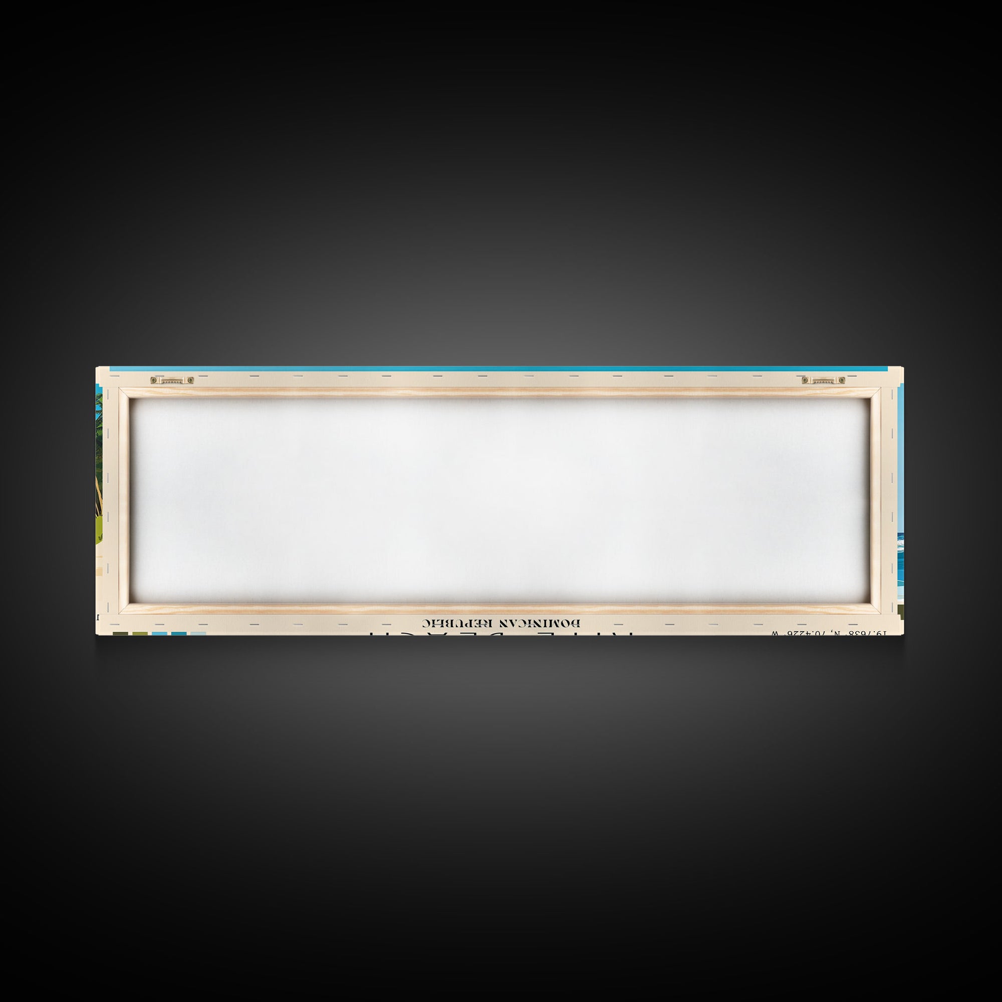 Kite Beach, Dominican Republic Panoramic Print, Vacation Gift, Dominican Republic Wall Art, Beach Painting, Beach Decor, Large Wall Art, Wood Frame Art