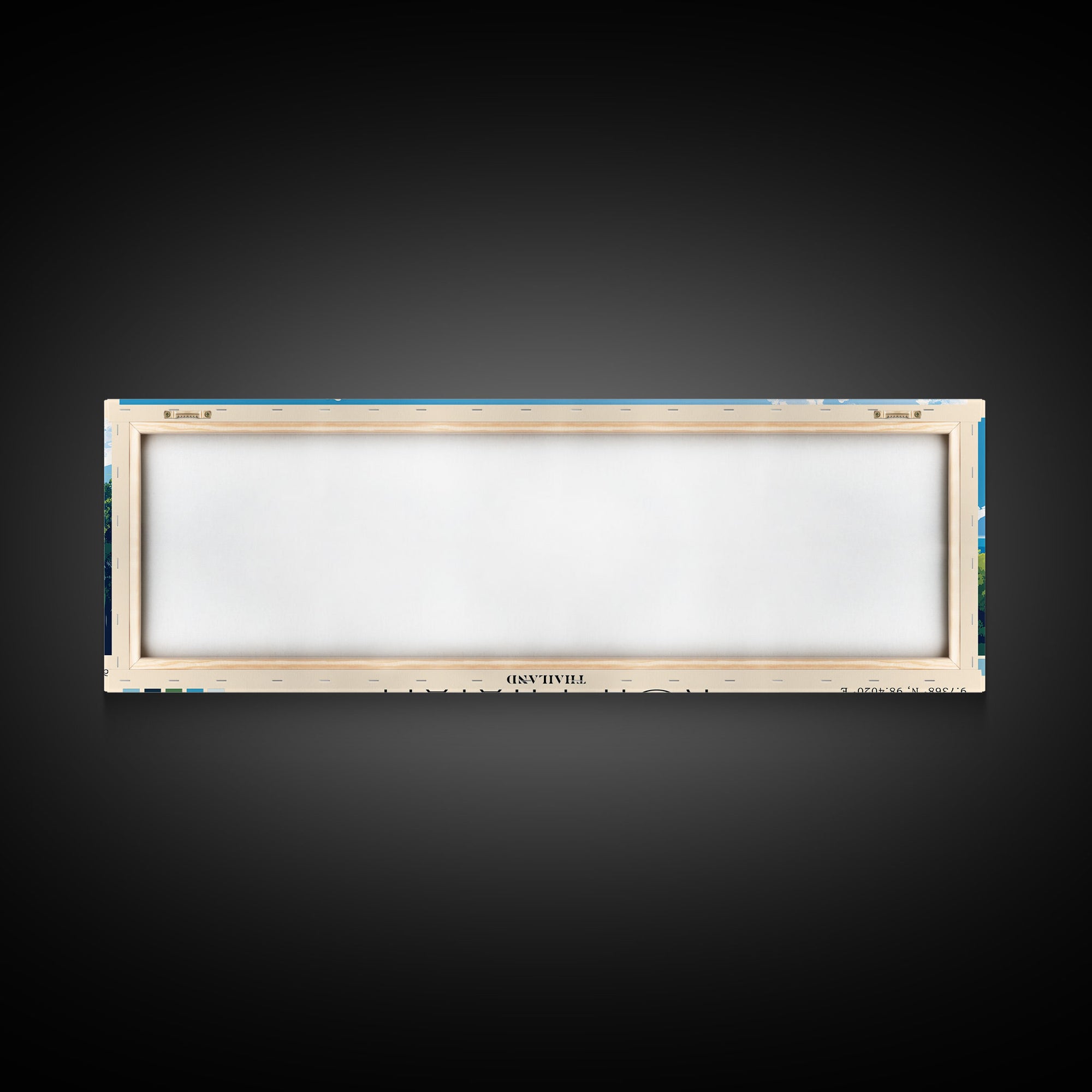 Koh Phayam, Thailand Panoramic Print, Vacation Gift, Thailand Wall Art, Beach Painting, Beach Decor, Beach Or Lakehouse Art