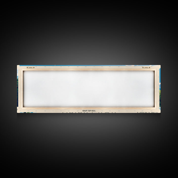 Koh Phayam, Thailand Panoramic Print, Vacation Gift, Thailand Wall Art, Beach Painting, Beach Decor, Beach Or Lakehouse Art