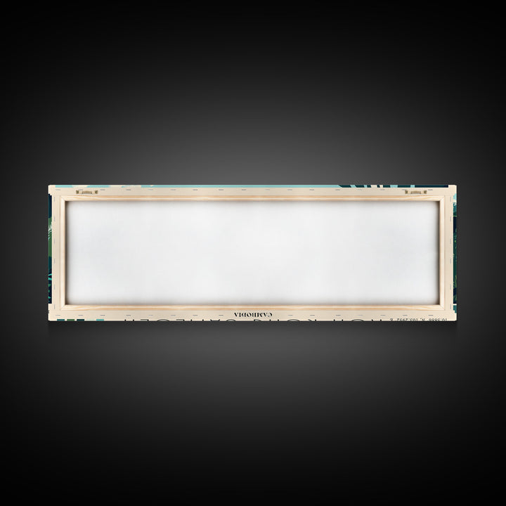 Koh Rong Samloen, Cambodia Panoramic Beach Print, Vacation Gift, Cambodia Wall Art, Framed Canvas Print, Framed Beach Painting