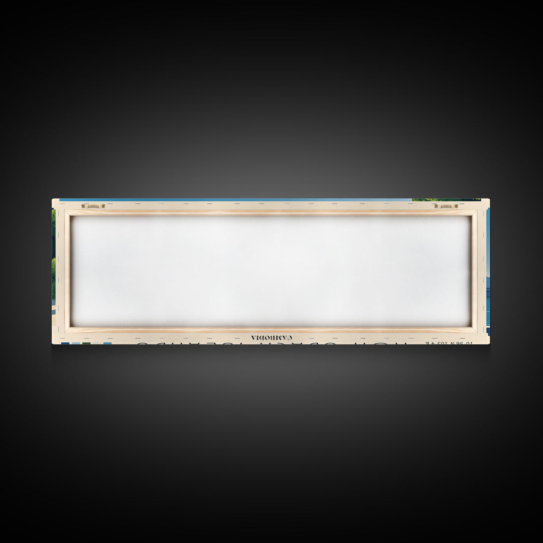 Koh Sdach Islands, Cambodia Panoramic Print, Vacation Gift, Cambodia Wall Art, Vacation Wall Art, Vacatation Memories, Beach Decor, Beach Or Lakehouse Art