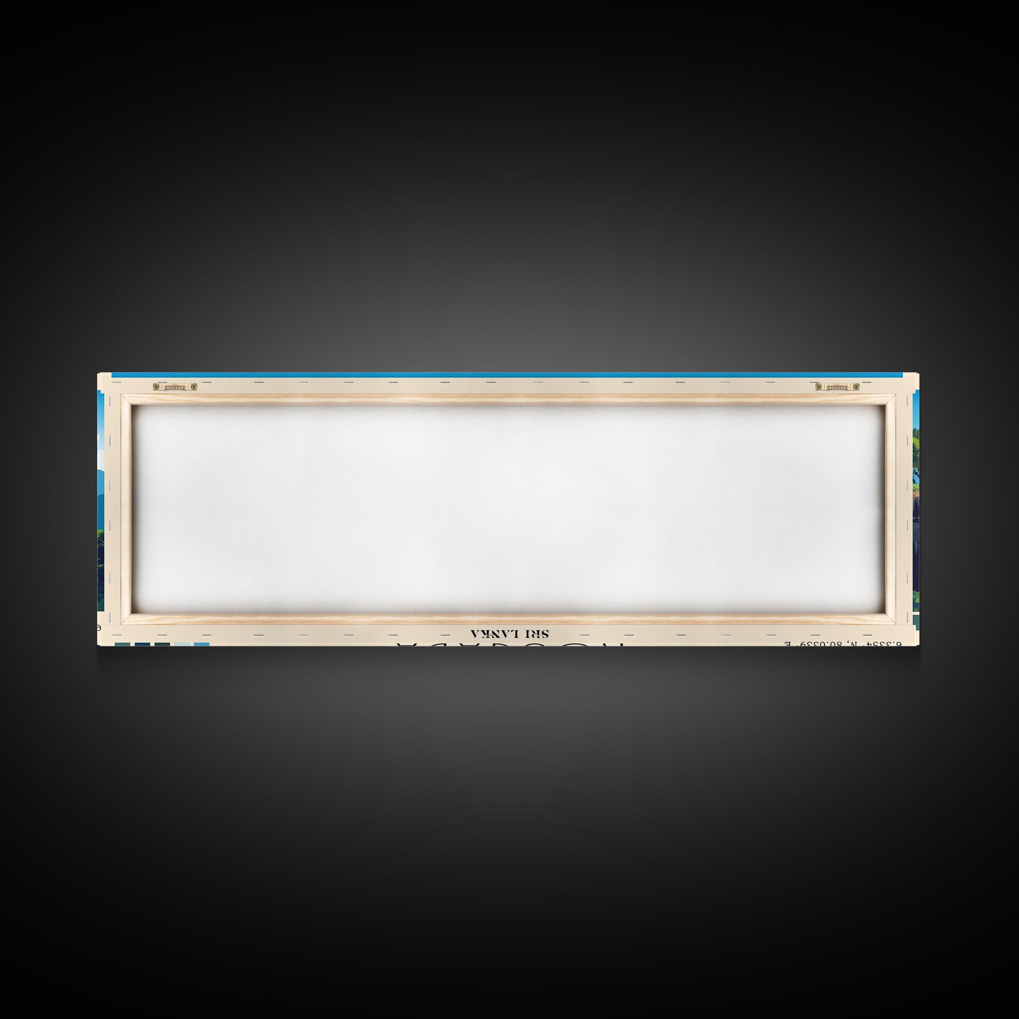 Kosgada, Sri Lanka Panoramic Beach Print, Vacation Gift, Sri Lanka Wall Art, Beach Painting, Beach Decor, Beach Painting