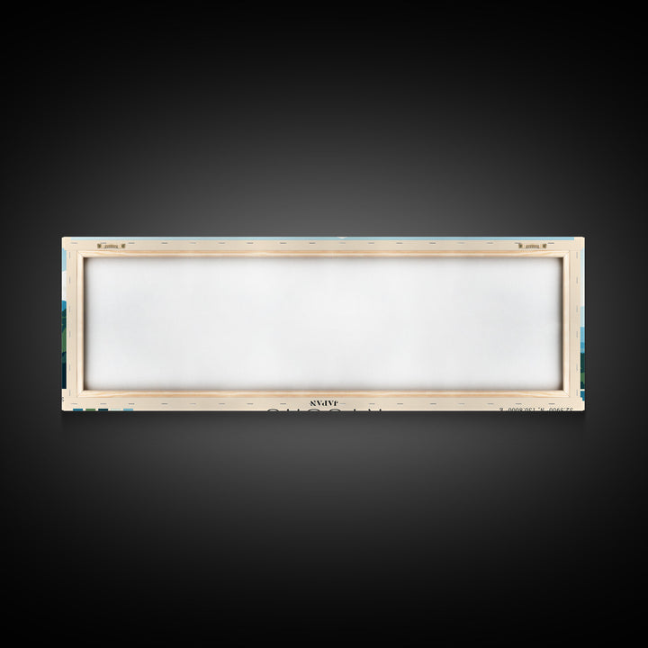 Kyushu, Japan Panoramic Print, Vacation Gift, Japan Wall Art, Beach Painting, Beach Decor, Large Wall Art, Wood Frame Art