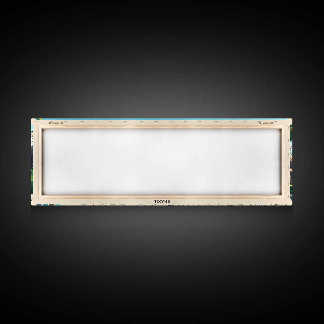 Lagoinha do Leste, Brazil Panoramic Print, Vacation Gift, Brazil Wall Art, Beach Painting, Beach Decor, Beach Or Lakehouse Art