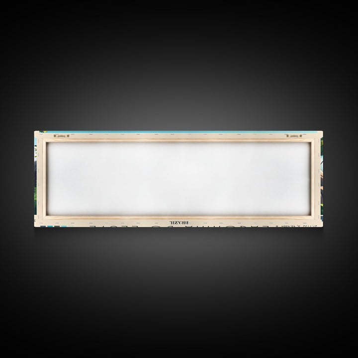 Lagoinha do Leste, Brazil Panoramic Print, Vacation Gift, Brazil Wall Art, Beach Painting, Beach Decor, Beach Or Lakehouse Art