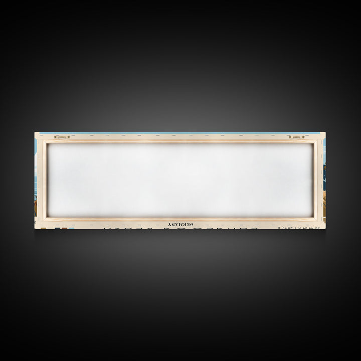 Langeoog Beach, Germany Panoramic Print, Vacation Gift, Germany Wall Art, Beach Painting, Beach Decor, Beach Or Lakehouse Art