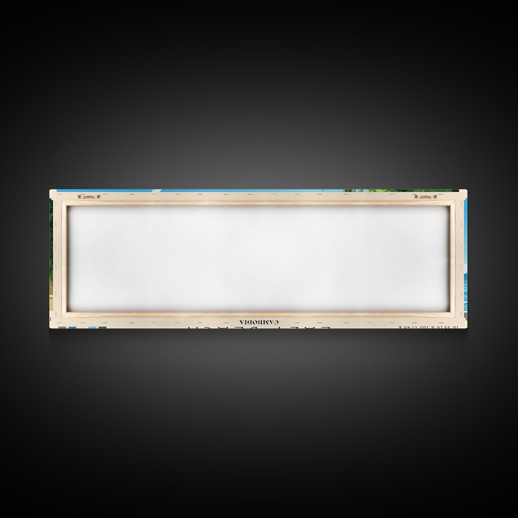 Lazy Beach, Cambodia Panoramic Print, Vacation Gift, Cambodia Wall Art, Vacation Wall Art, Vacatation Memories, Beach Decor, Beach Or Lakehouse Art