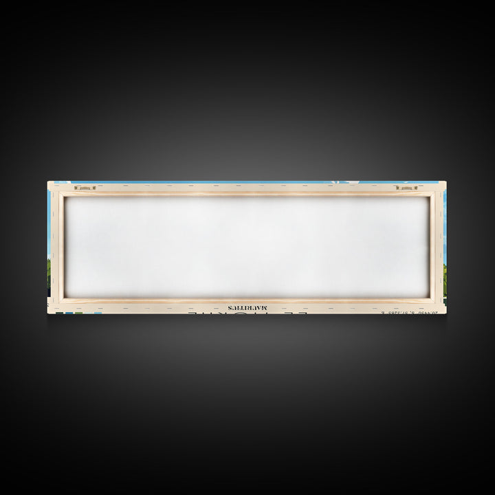 Le Morne, Mauritius Panoramic Print, Vacation Gift, Mauritius Wall Art, Beach Painting, Beach Decor, Beach Or Lakehouse Art