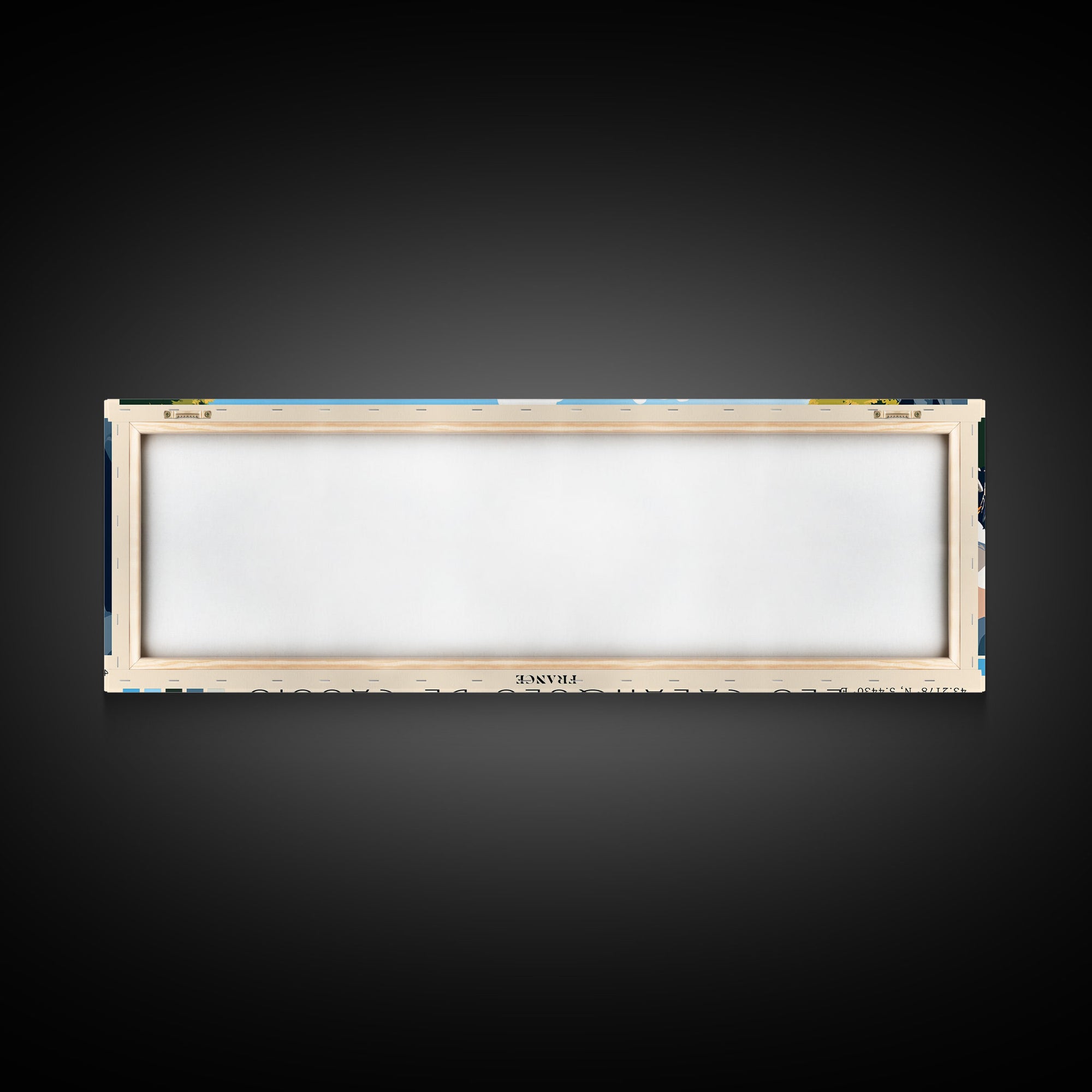 Les Calanques de Cassis, France Panoramic Print, Vacation Gift, France Wall Art, Beach Painting, Beach Decor, Large Wall Art, Wood Frame Art