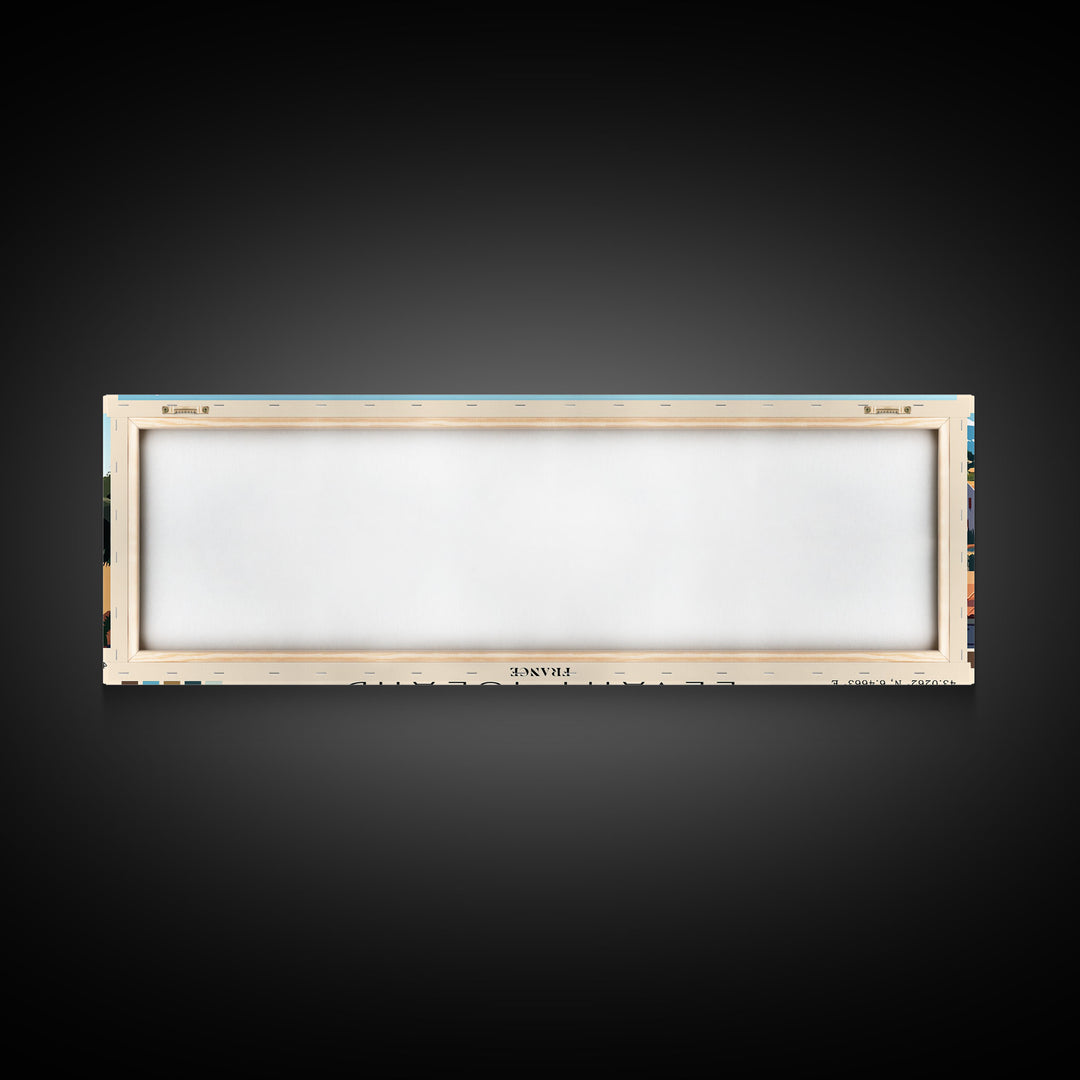 Levant Island, France Panoramic Print, Vacation Gift, France Wall Art, Vacation Wall Art, Vacatation Memories, Beach Decor, Beach Or Lakehouse Art