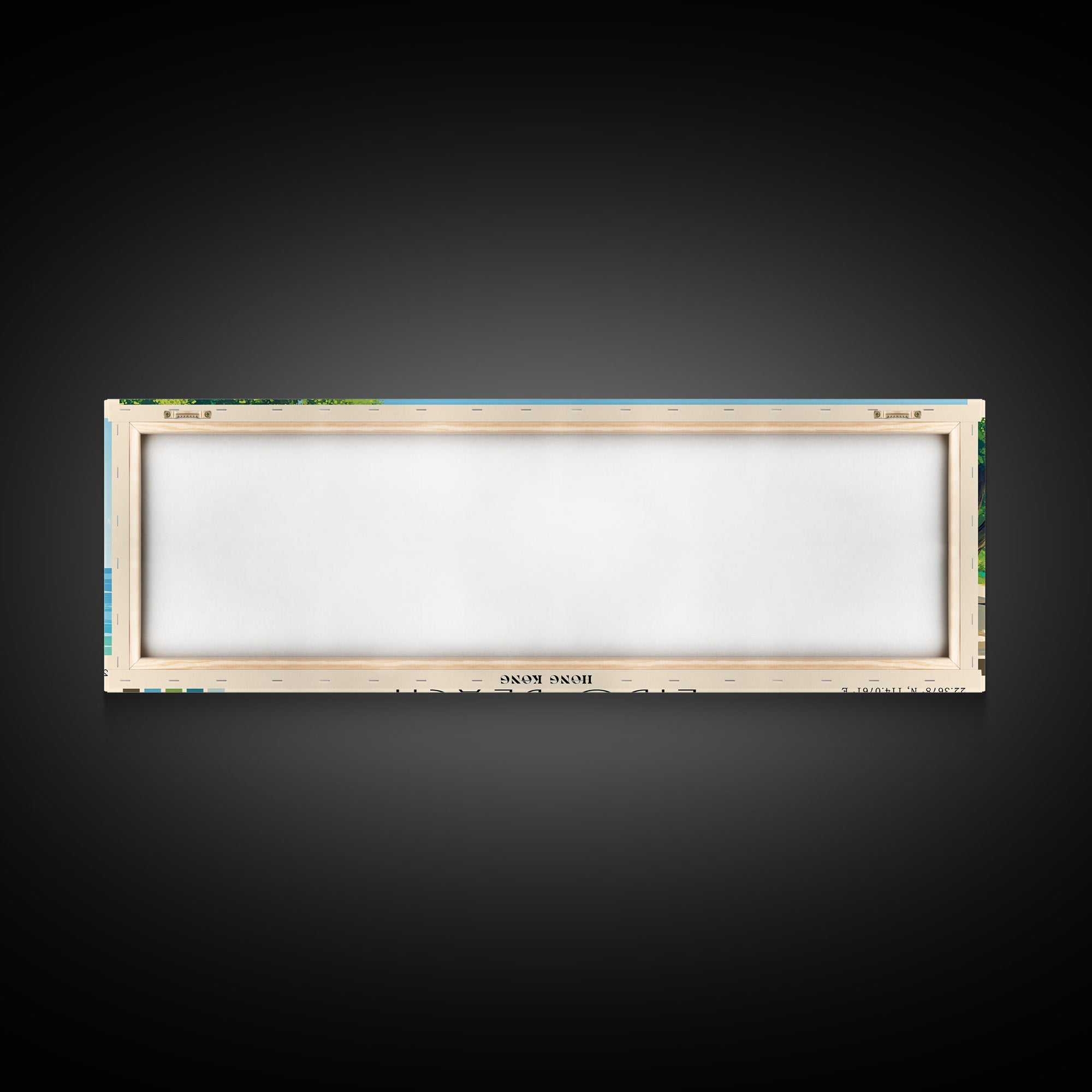 Lido Beach, Hong Kong Panoramic Print, Vacation Gift, Hong Kong Wall Art, Beach Painting, Beach Decor, Beach Or Lakehouse Art