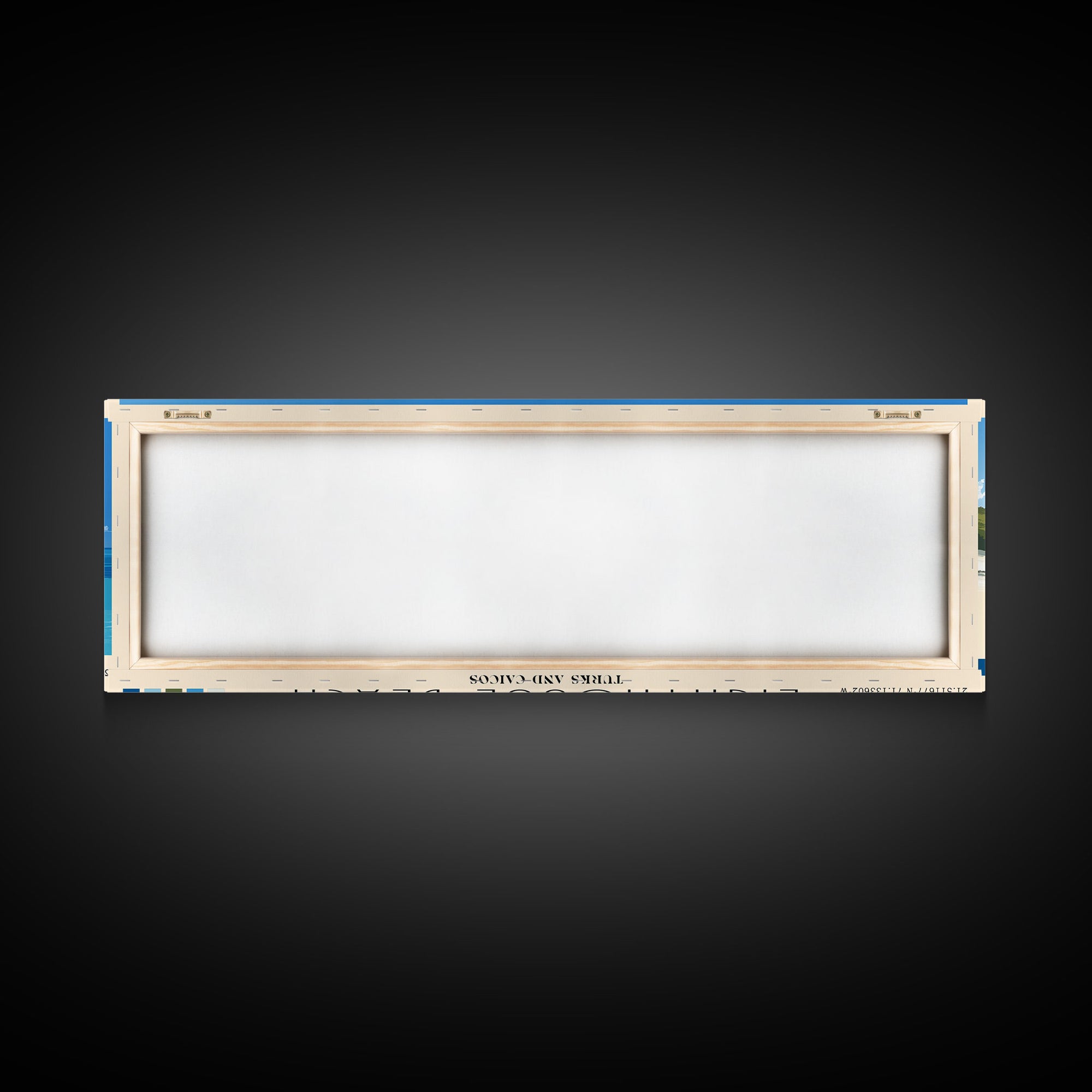 Lighthouse Beach, Turks and Caicos Panoramic Beach Print, Vacation Gift, Turks and Caicos Wall Art, Beach Painting, Beach Decor, Beach Painting