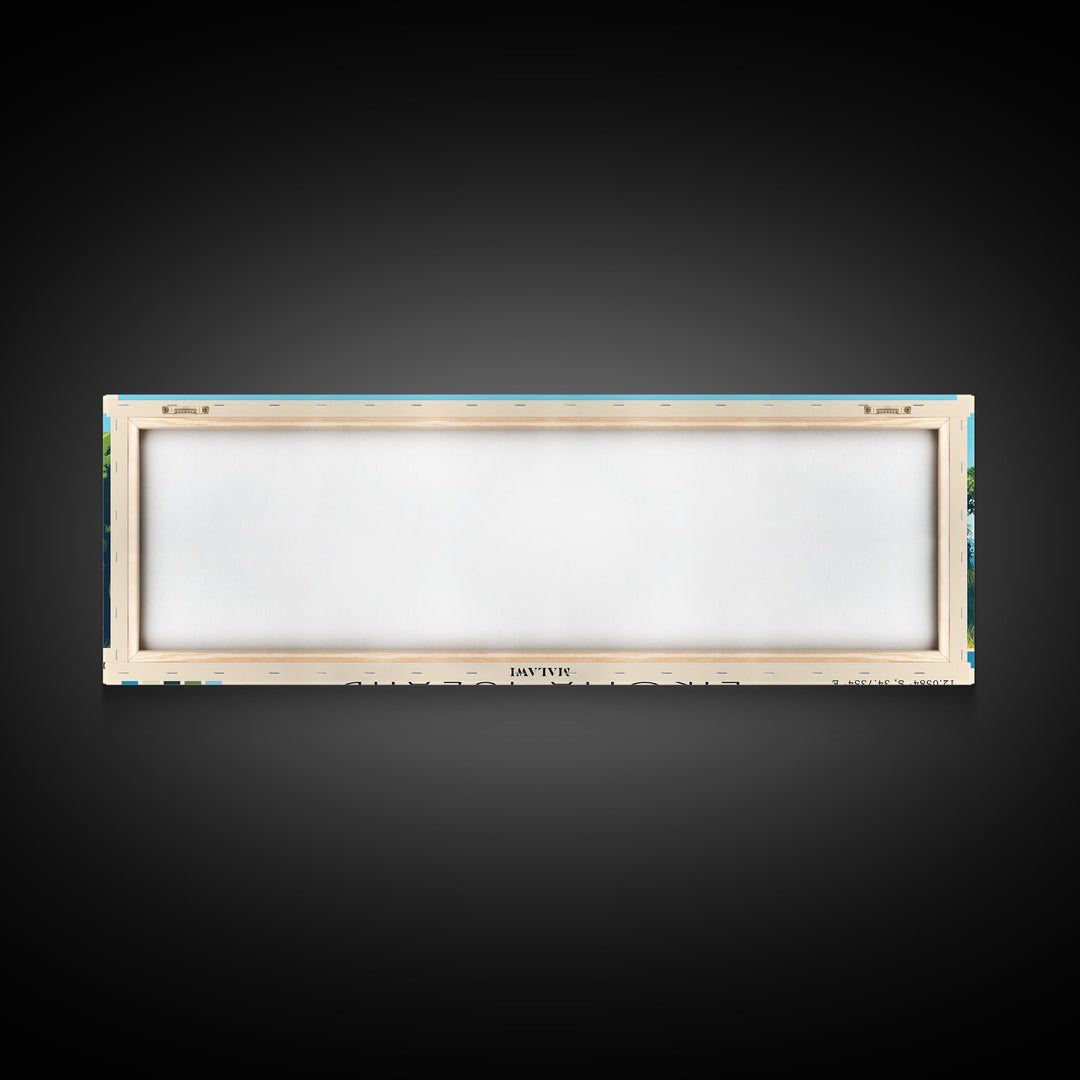 Likoma Island, Malawi Panoramic Print, Vacation Gift, Malawi Wall Art, Beach Painting, Beach Decor, Large Wall Art, Wood Frame Art