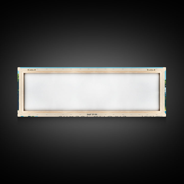 Likoma Island, Malawi Panoramic Print, Vacation Gift, Malawi Wall Art, Beach Painting, Beach Decor, Large Wall Art, Wood Frame Art