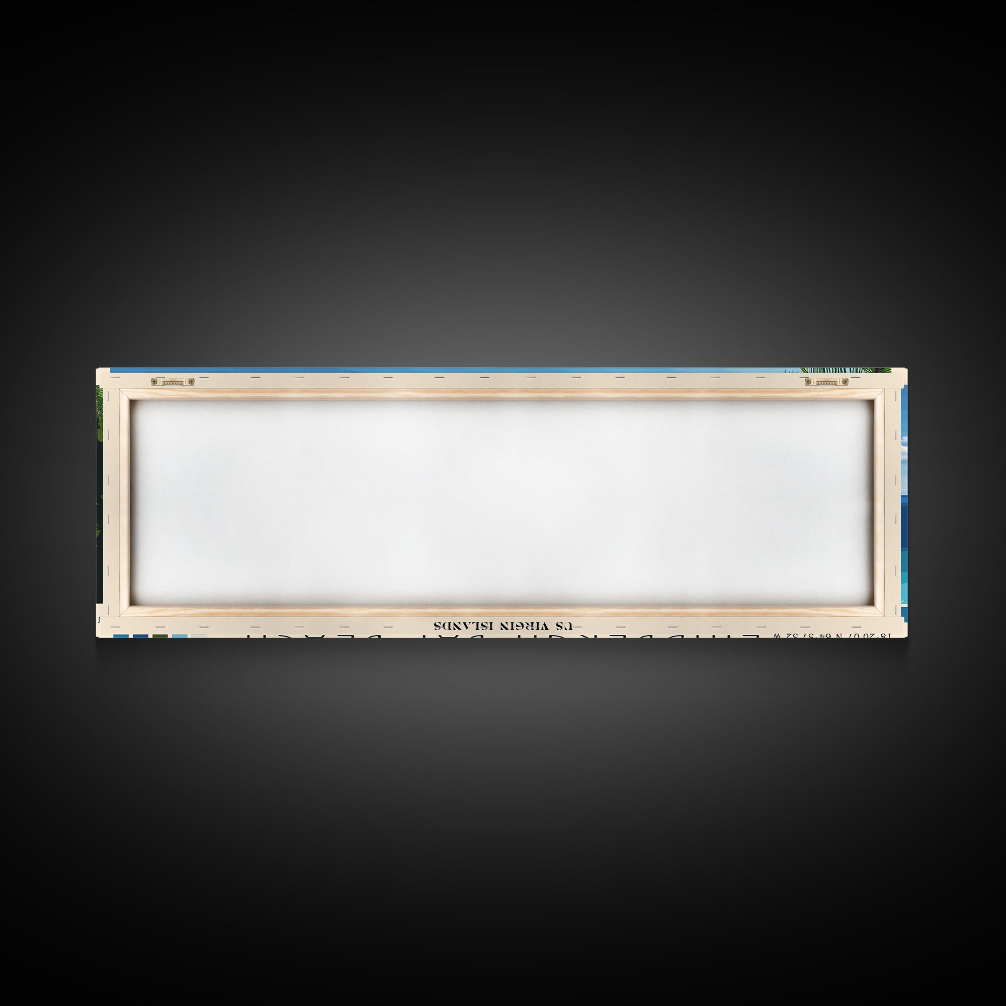 Lindbergh Bay Beach, US Virgin islands Panoramic Beach Print, Vacation Gift, US Virgin islands Wall Art, Beach Painting, Beach Decor, Beach Painting