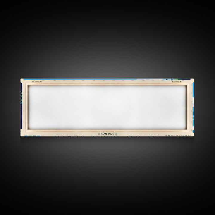 Lo So Shing Beach, Hong Kong Panoramic Beach Print, Vacation Gift, Hong Kong Wall Art, Beach Painting, Beach Decor, Beach Painting