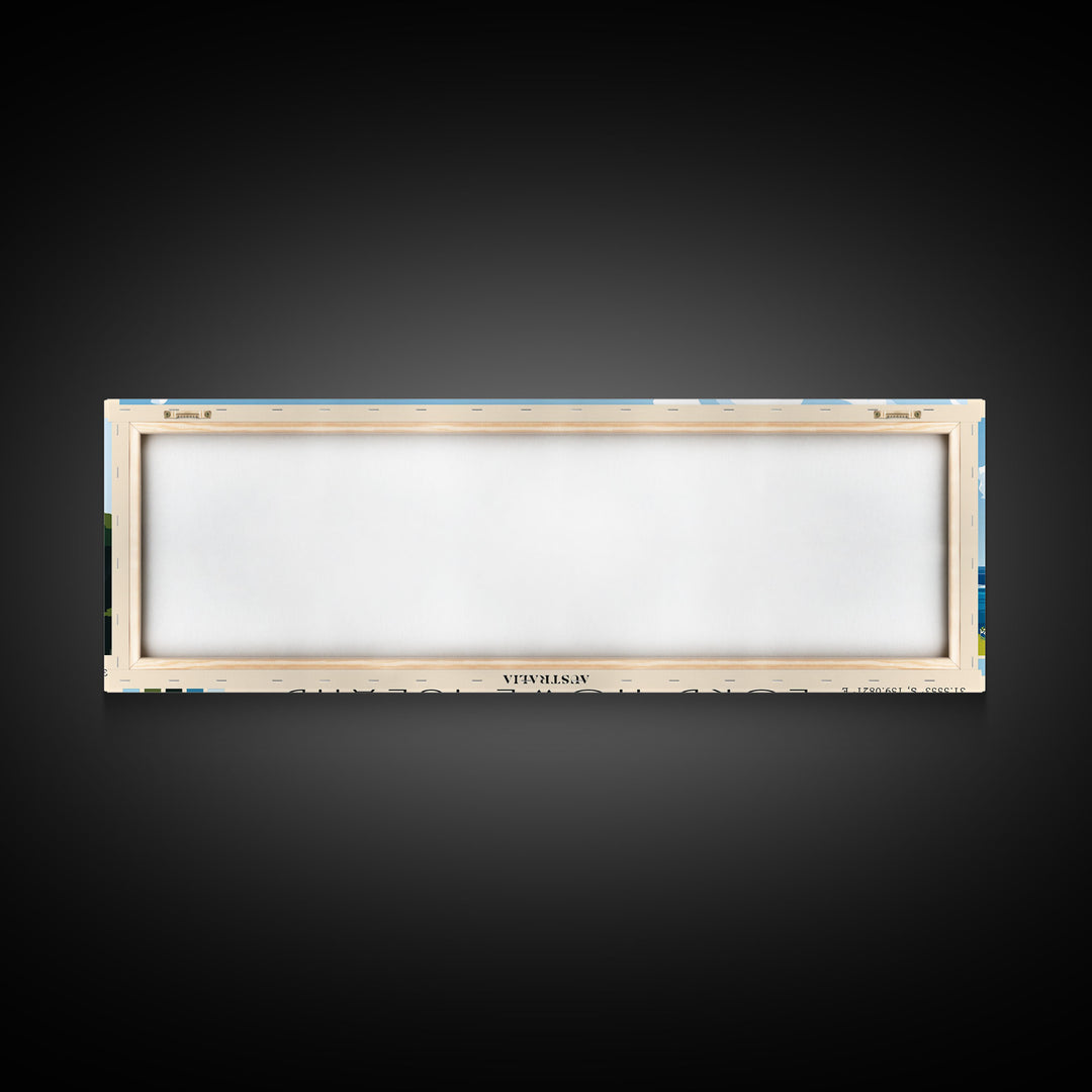 Lord Howe Island, Australia Panoramic Print, Vacation Gift, Australia Wall Art, Vacation Wall Art, Vacatation Memories, Beach Decor, Beach Or Lakehouse Art