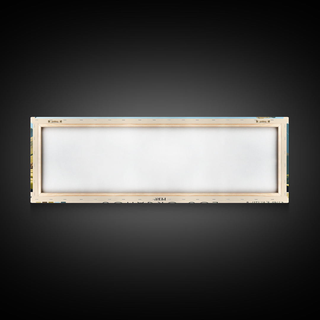 Los Organos, Peru Panoramic Print, Vacation Gift, Peru Wall Art, Beach Painting, Beach Decor, Beach Or Lakehouse Art