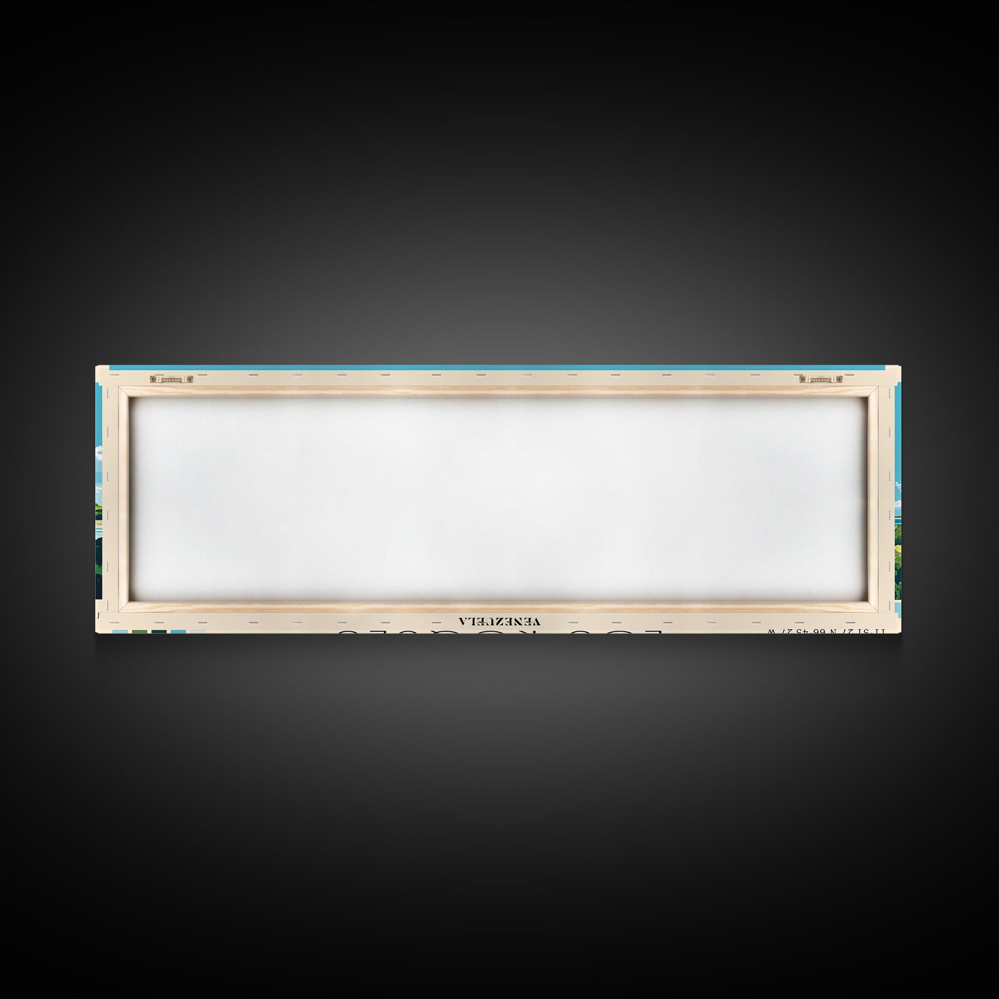 Los Roques, Venezuela Panoramic Beach Print, Vacation Gift, Venezuela Wall Art, Beach Painting, Beach Decor, Beach Painting