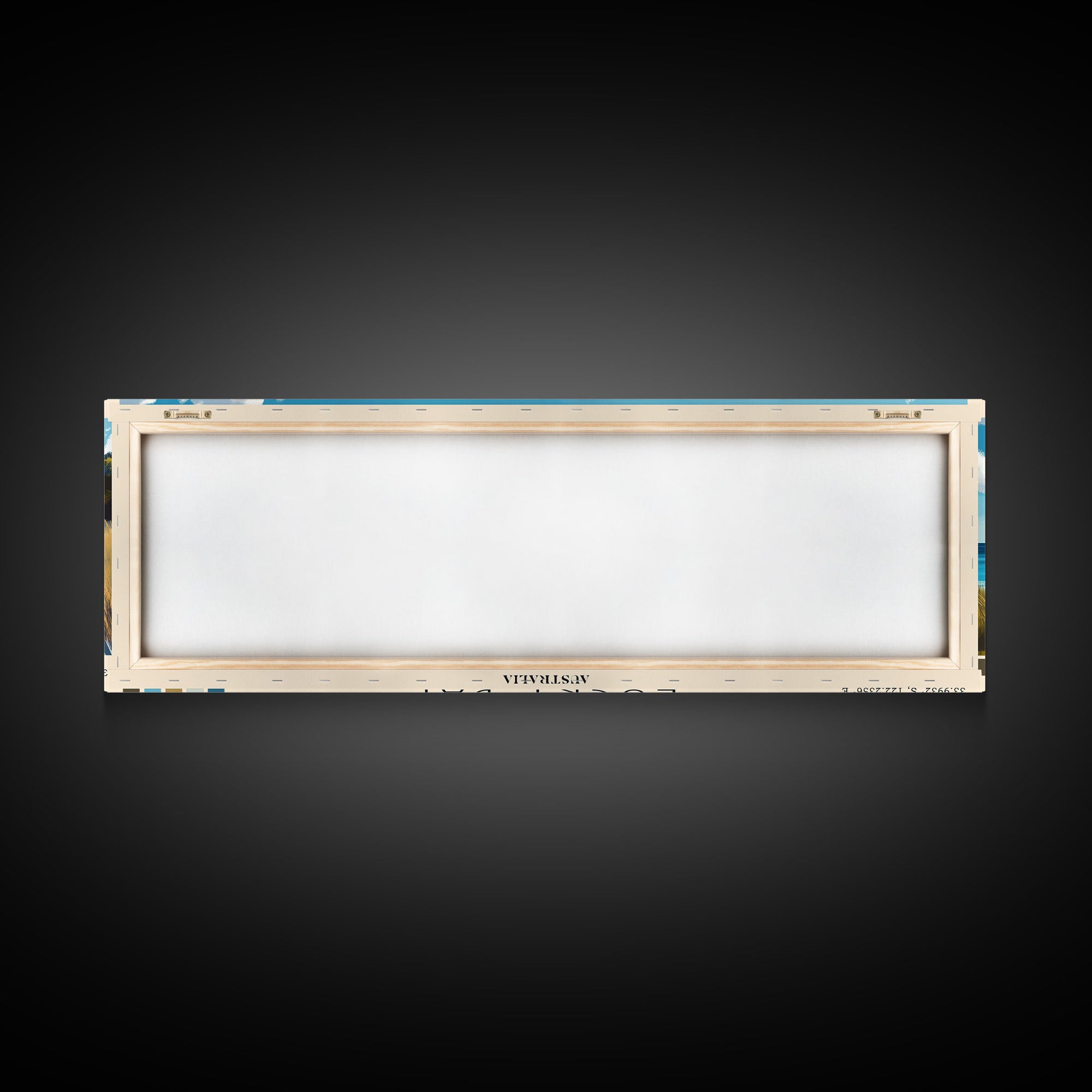 Lucky Bay, Australia Panoramic Print, Vacation Gift, Australia Wall Art, Beach Painting, Beach Decor, Beach Or Lakehouse Art