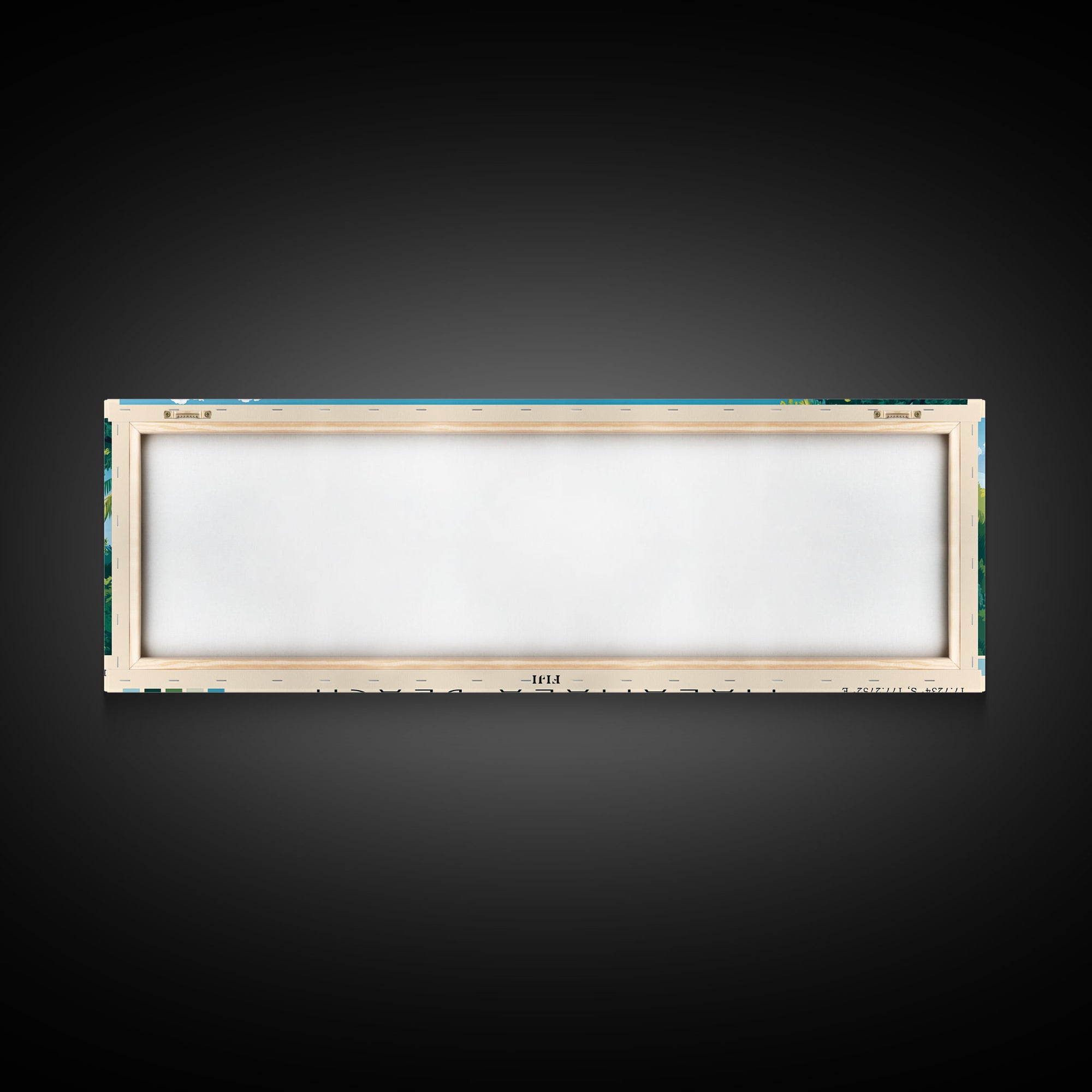 Malamala Beach, Fiji Panoramic Beach Print, Vacation Gift, Fiji Wall Art, Framed Canvas Print, Framed Beach Painting