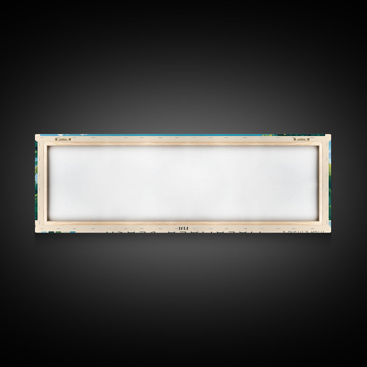 Malamala Beach, Fiji Panoramic Beach Print, Vacation Gift, Fiji Wall Art, Framed Canvas Print, Framed Beach Painting