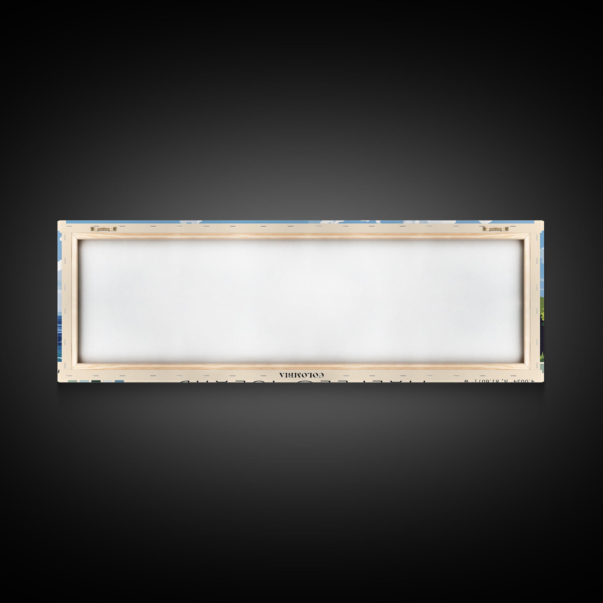 Malpelo Island, Colombia Panoramic Print, Vacation Gift, Colombia Wall Art, Beach Painting, Beach Decor, Beach Or Lakehouse Art