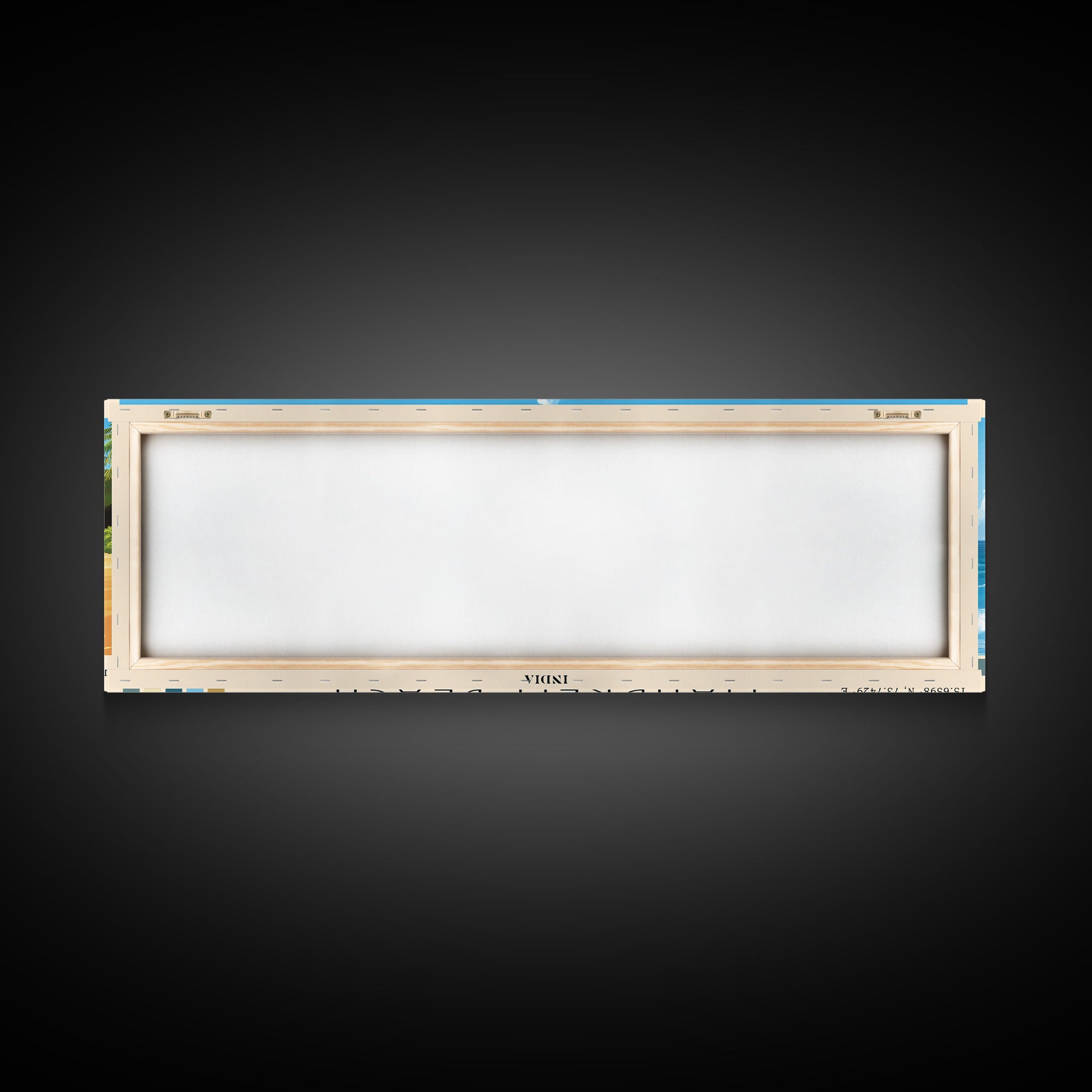 Mandrem Beach, India Panoramic Print, Vacation Gift, India Wall Art, Vacation Wall Art, Vacatation Memories, Beach Decor, Beach Or Lakehouse Art