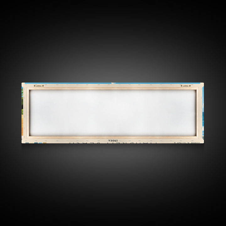 Mandrem Beach, India Panoramic Print, Vacation Gift, India Wall Art, Vacation Wall Art, Vacatation Memories, Beach Decor, Beach Or Lakehouse Art