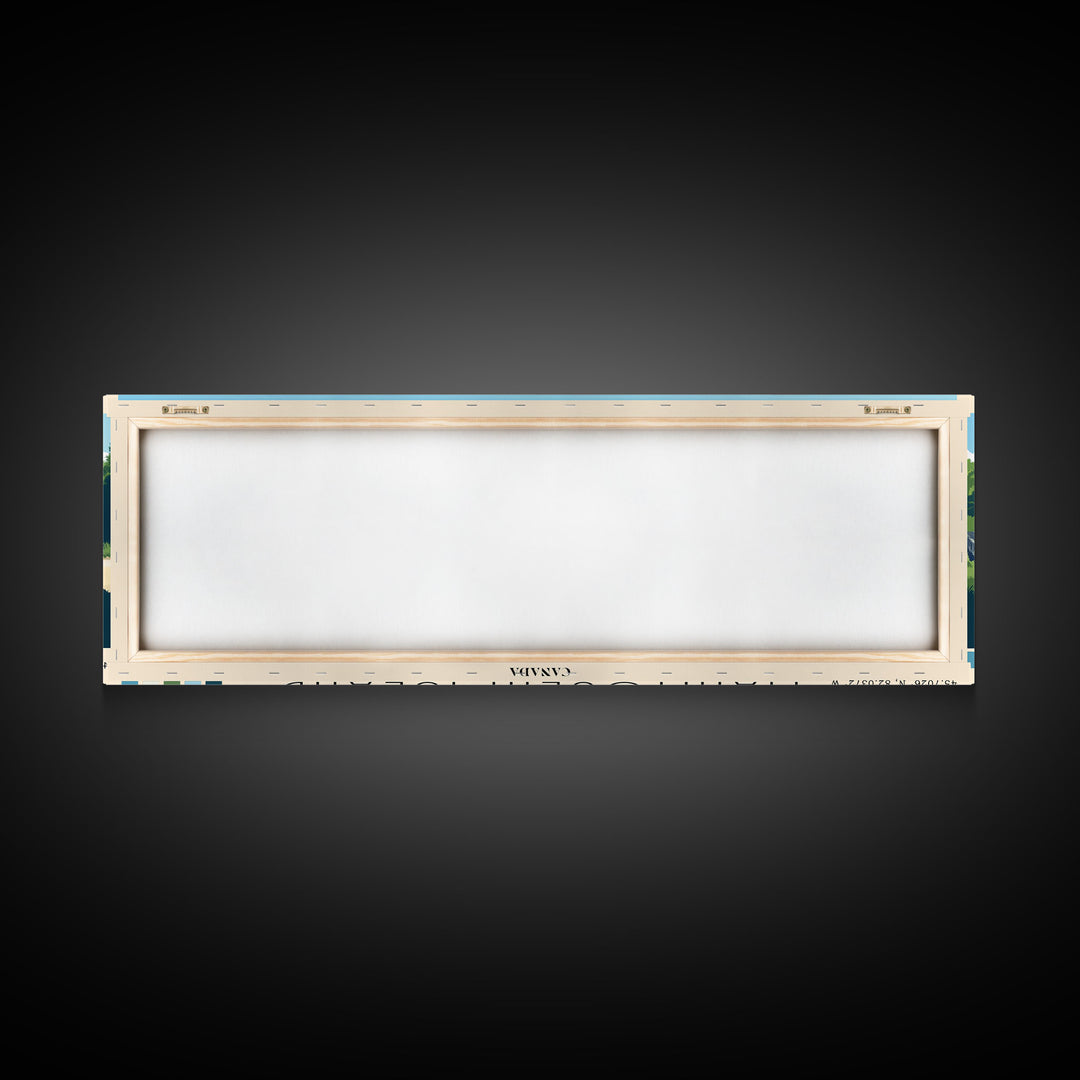 Manitoulin Island, Canada Panoramic Beach Print, Vacation Gift, Canada Wall Art, Beach Painting, Beach Decor, Beach Painting