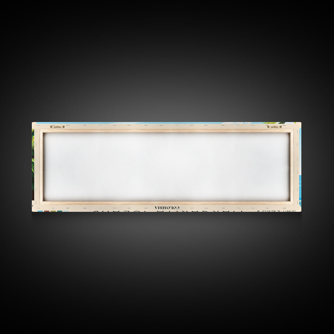 Margarita Island, Colombia Panoramic Print, Vacation Gift, Colombia Wall Art, Beach Painting, Beach Decor, Beach Or Lakehouse Art