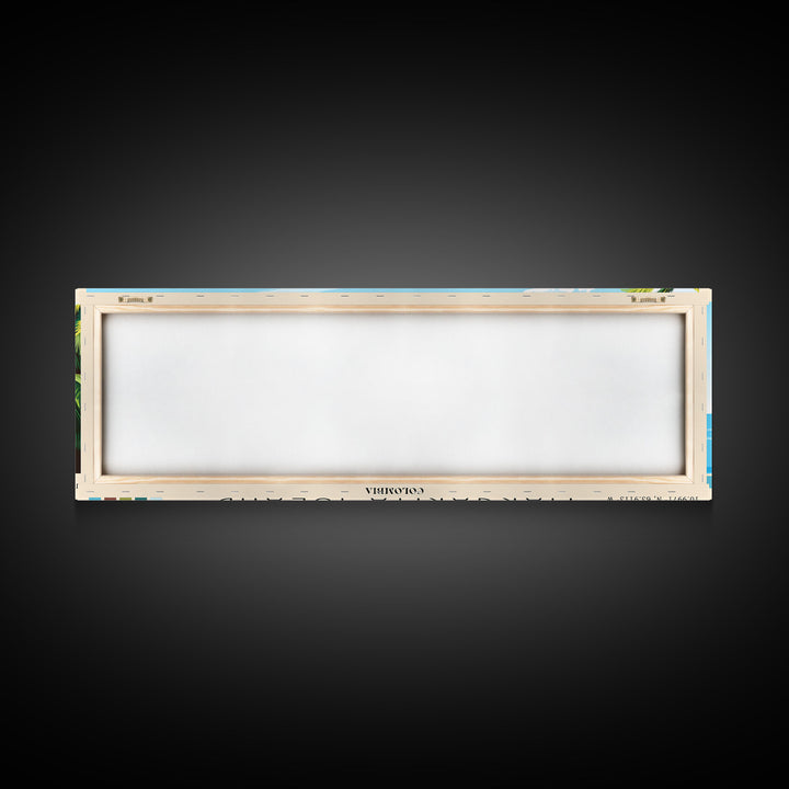 Margarita Island, Colombia Panoramic Print, Vacation Gift, Colombia Wall Art, Beach Painting, Beach Decor, Beach Or Lakehouse Art