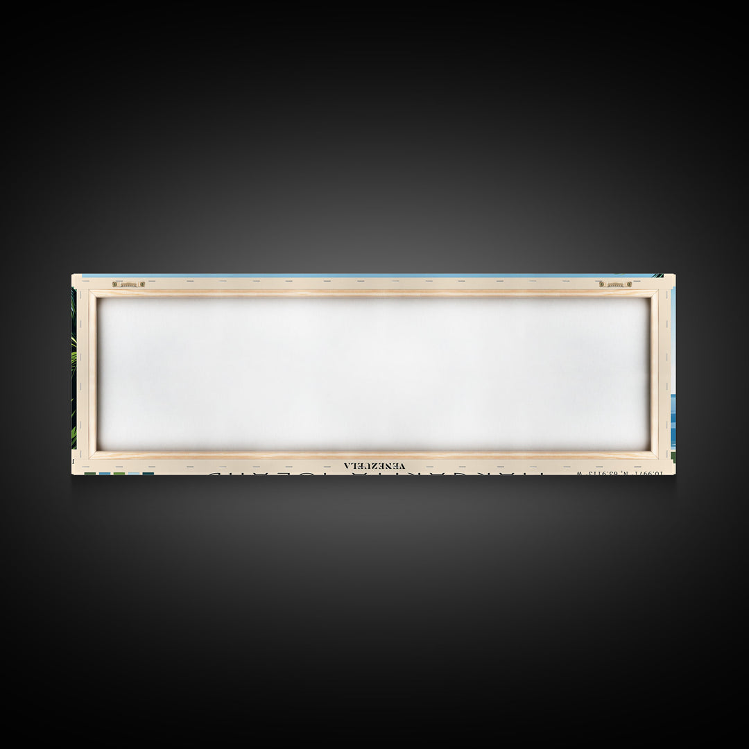 Margarita Island, Venezuela Panoramic Beach Print, Vacation Gift, Venezuela Wall Art, Beach Painting, Beach Decor, Beach Painting