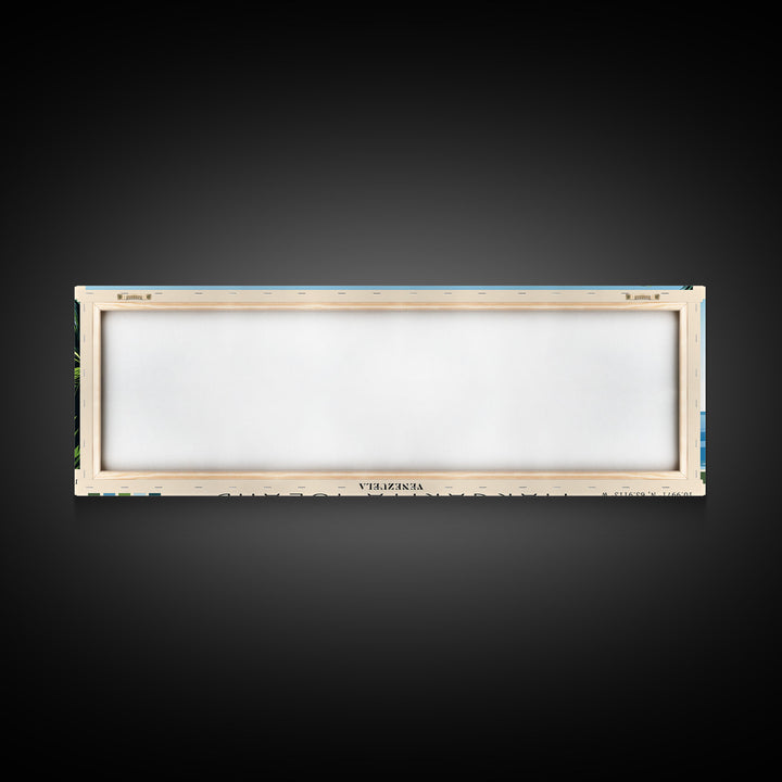 Margarita Island, Venezuela Panoramic Beach Print, Vacation Gift, Venezuela Wall Art, Beach Painting, Beach Decor, Beach Painting