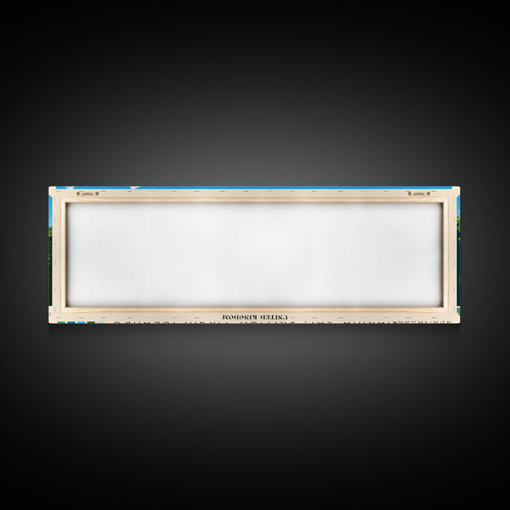 Marina Cay, British Virgin Islands, United Kingdom Panoramic Beach Print, Vacation Gift, United Kingdom Wall Art, Framed Canvas Print, Framed Beach Painting