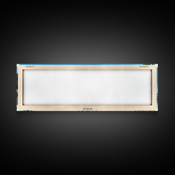 Maui, Hawaii Panoramic Print, Vacation Gift, Hawaii Wall Art, Beach Painting, Beach Decor, Beach Or Lakehouse Art