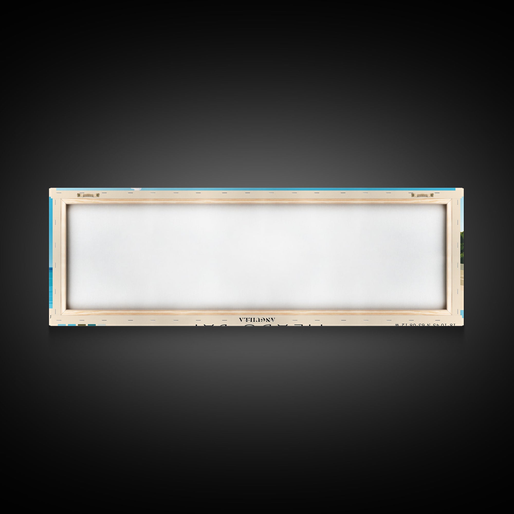 Meads Bay, Anguilla Panoramic Beach Print, Vacation Gift, Anguilla Wall Art, Beach Painting, Beach Decor, Beach Painting