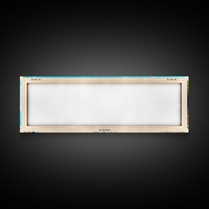 Milo, Greece Panoramic Beach Print, Vacation Gift, Greece Wall Art, Beach Painting, Beach Decor, Beach Painting