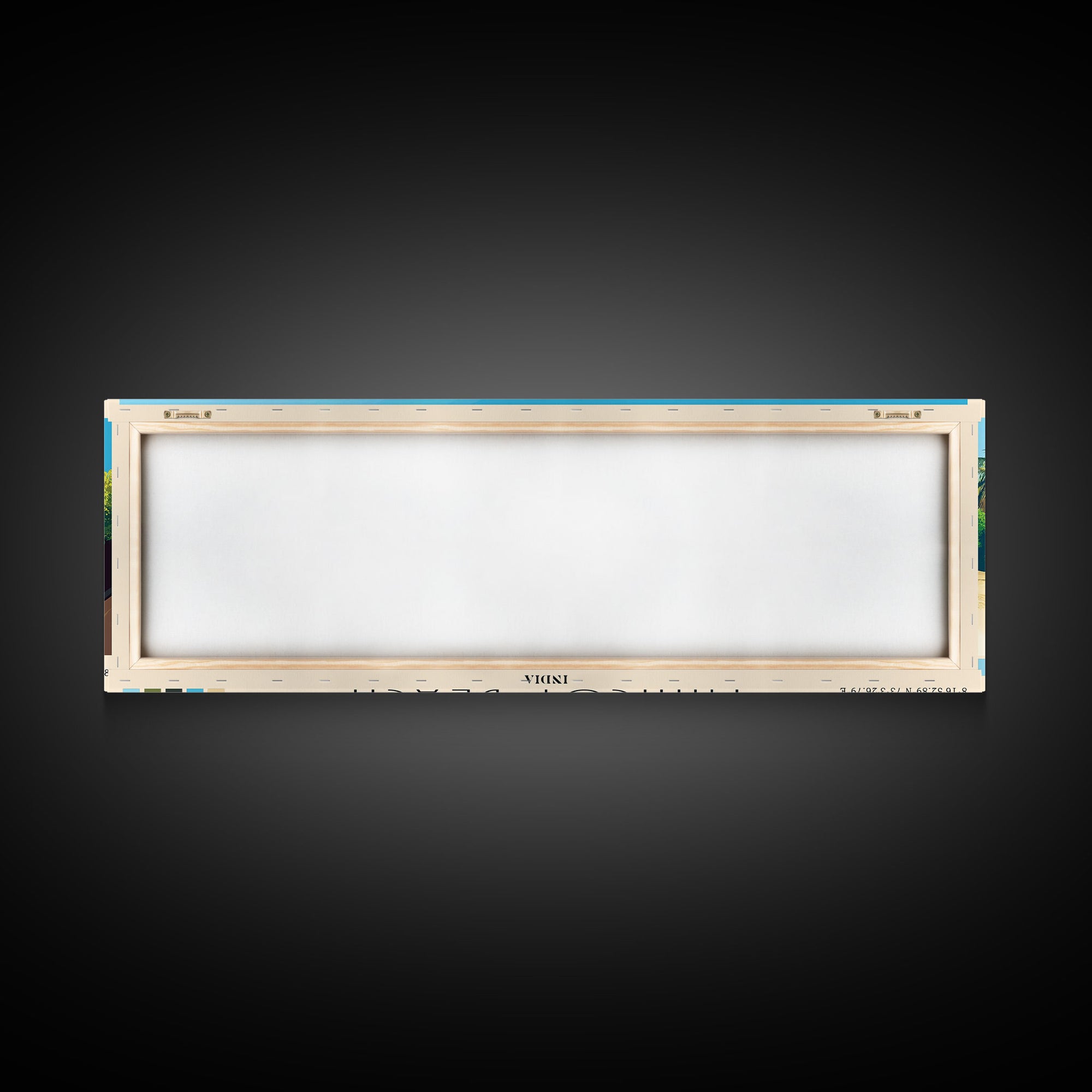 Minicoy Beach, India Panoramic Print, Vacation Gift, India Wall Art, Beach Painting, Beach Decor, Large Wall Art, Wood Frame Art