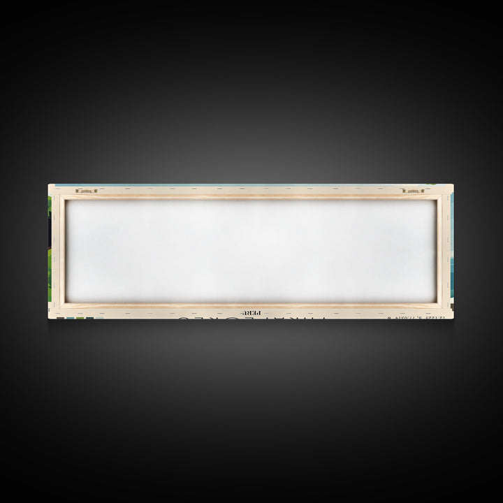 Miraflores, Peru Panoramic Print, Vacation Gift, Peru Wall Art, Beach Painting, Beach Decor, Beach Or Lakehouse Art