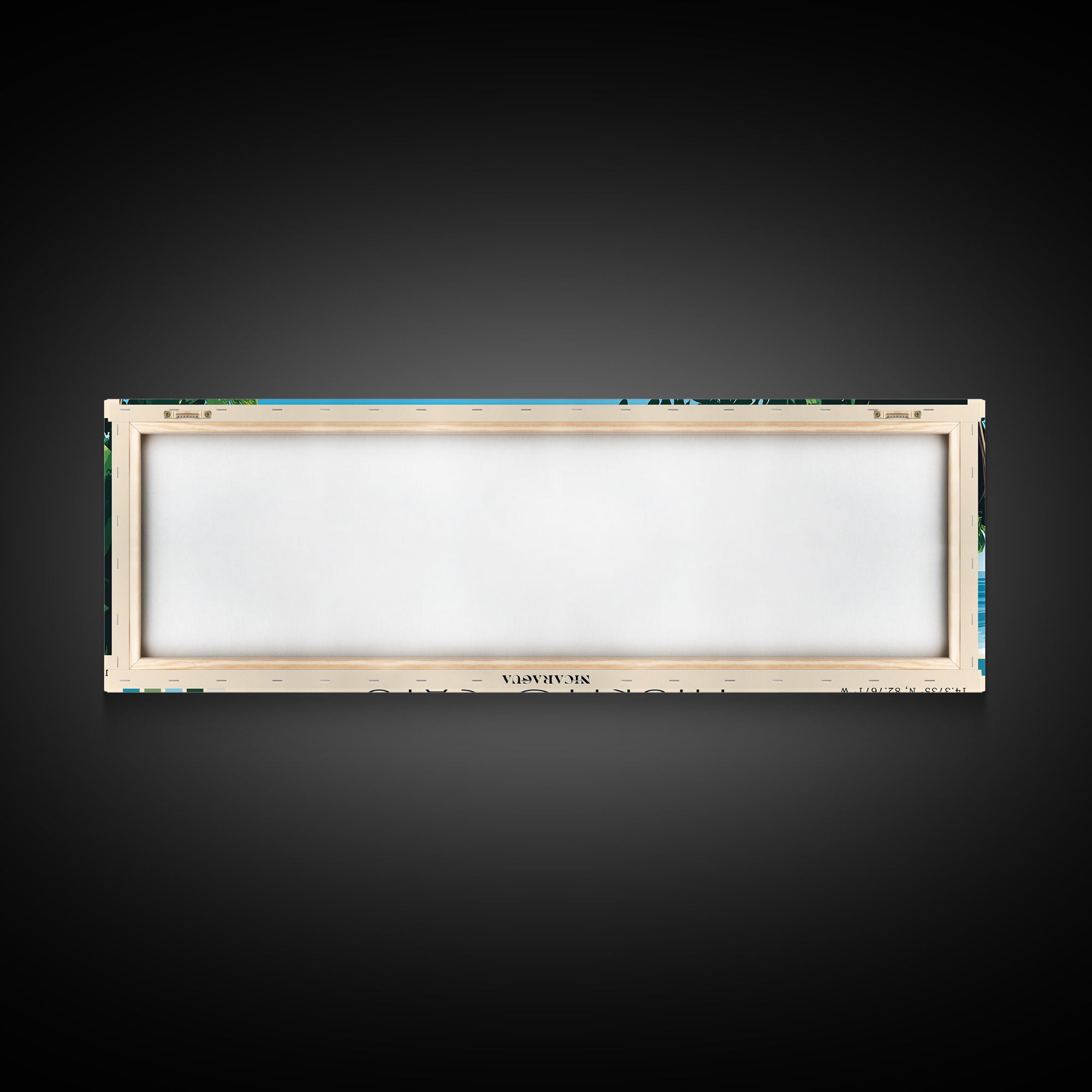 Miskito Cays, Nicaragua Panoramic Beach Print, Vacation Gift, Nicaragua Wall Art, Framed Canvas Print, Framed Beach Painting