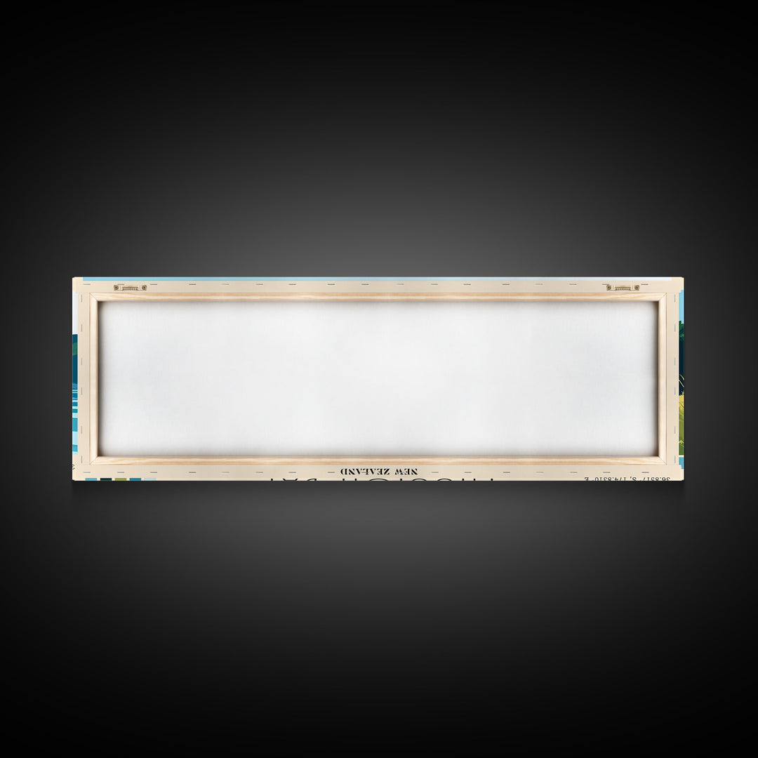 Mission Bay, New Zealand Panoramic Print, Vacation Gift, New Zealand Wall Art, Vacation Wall Art, Vacatation Memories, Beach Decor, Beach Or Lakehouse Art