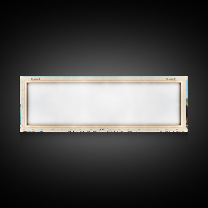 Mocha Island, Chile Panoramic Print, Vacation Gift, Chile Wall Art, Beach Painting, Beach Decor, Large Wall Art, Wood Frame Art