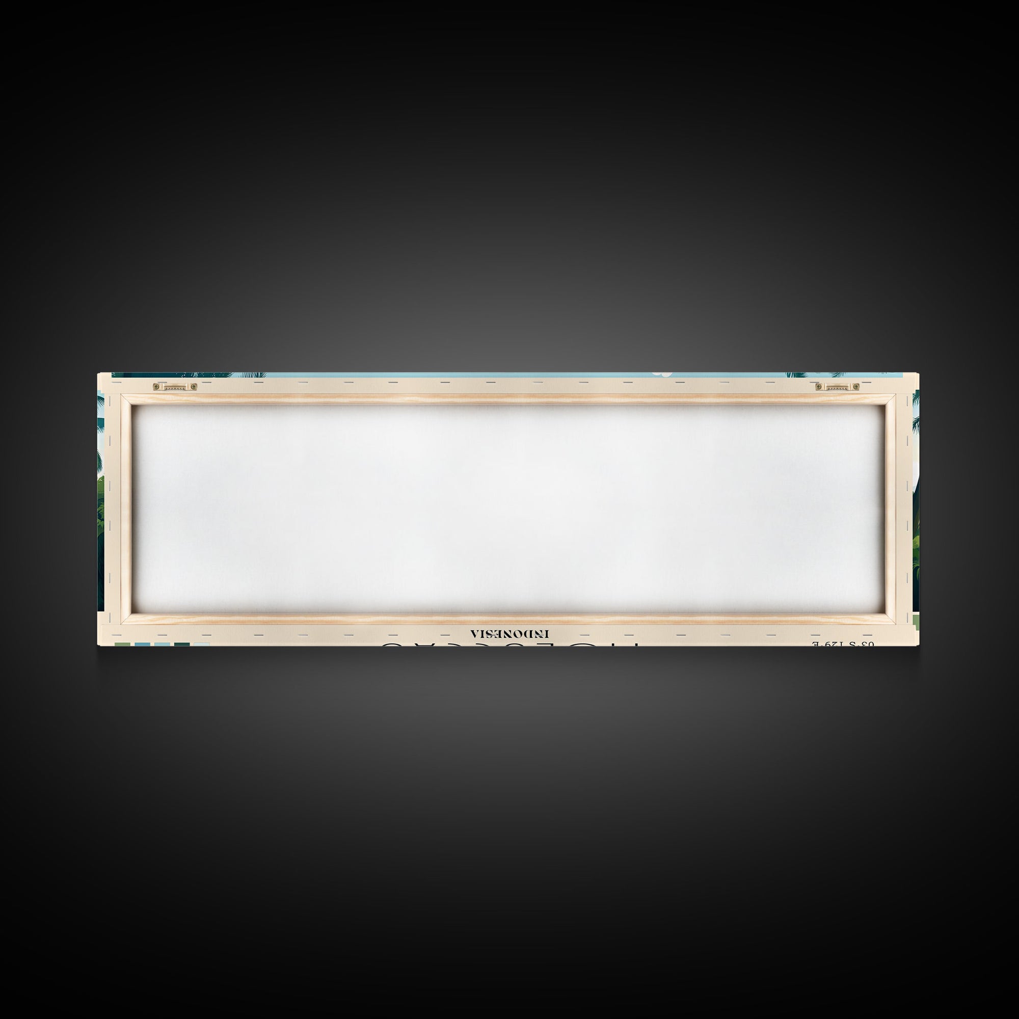 Moluccas, Indonesia Panoramic Beach Print, Vacation Gift, Indonesia Wall Art, Beach Painting, Beach Decor, Beach Painting