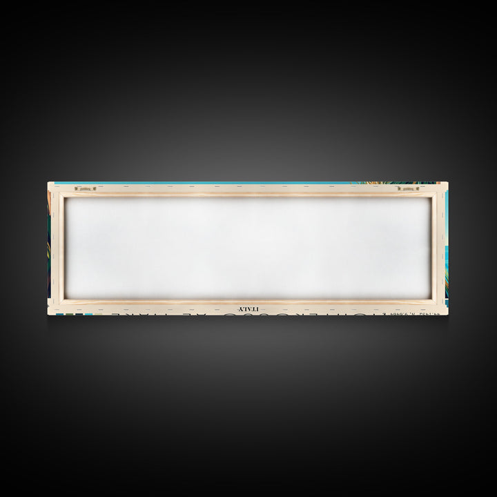 Monterosso al Mare, Italy Panoramic Print, Vacation Gift, Italy Wall Art, Beach Painting, Beach Decor, Beach Or Lakehouse Art