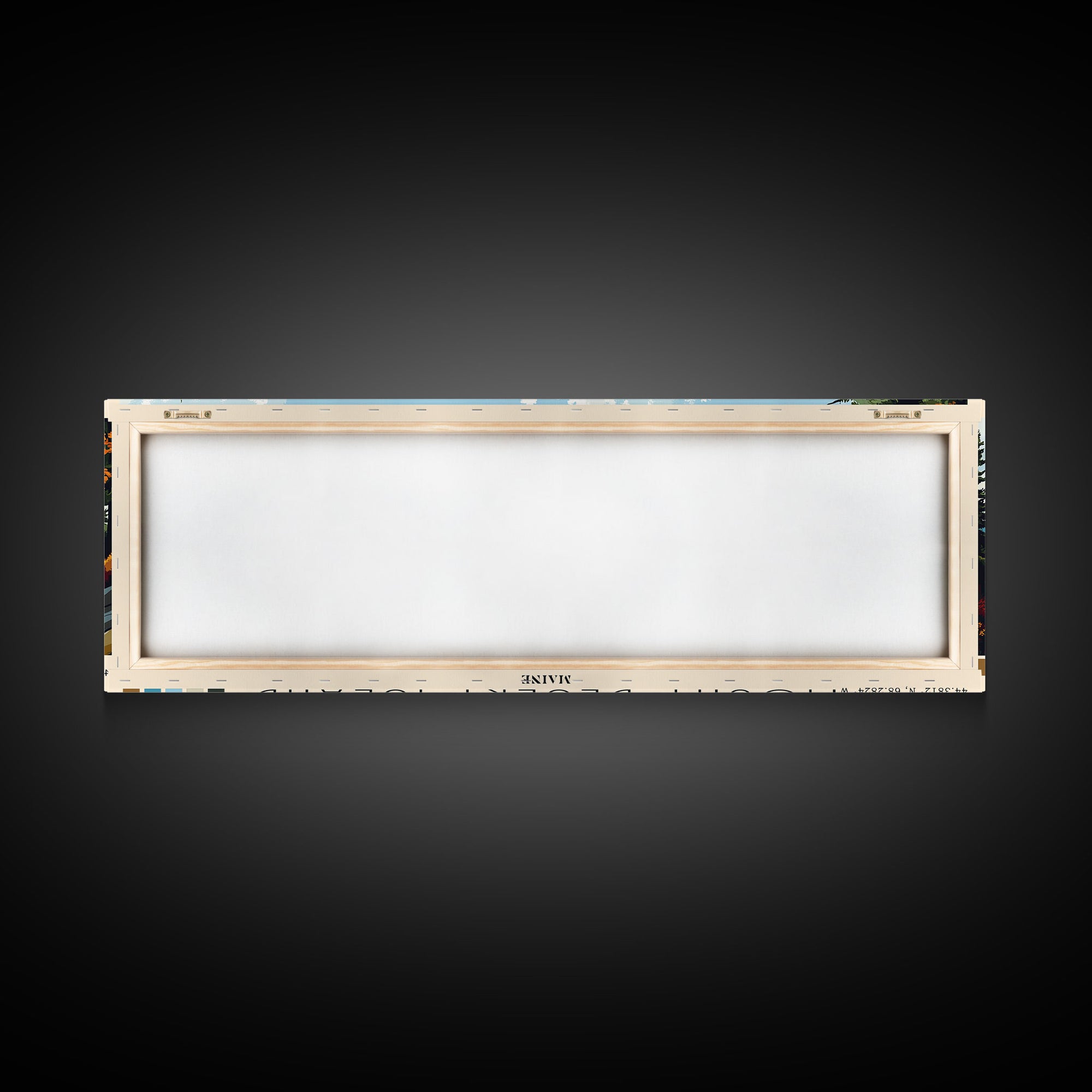 Mount Desert Island, Maine Panoramic Beach Print, Vacation Gift, Maine Wall Art, Beach Painting, Beach Decor, Beach Painting