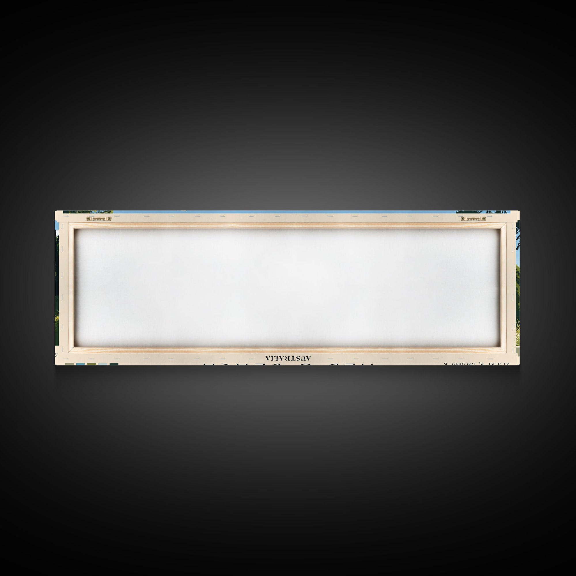 Ned's Beach, Australia Panoramic Print, Vacation Gift, Australia Wall Art, Beach Painting, Beach Decor, Large Wall Art, Wood Frame Art
