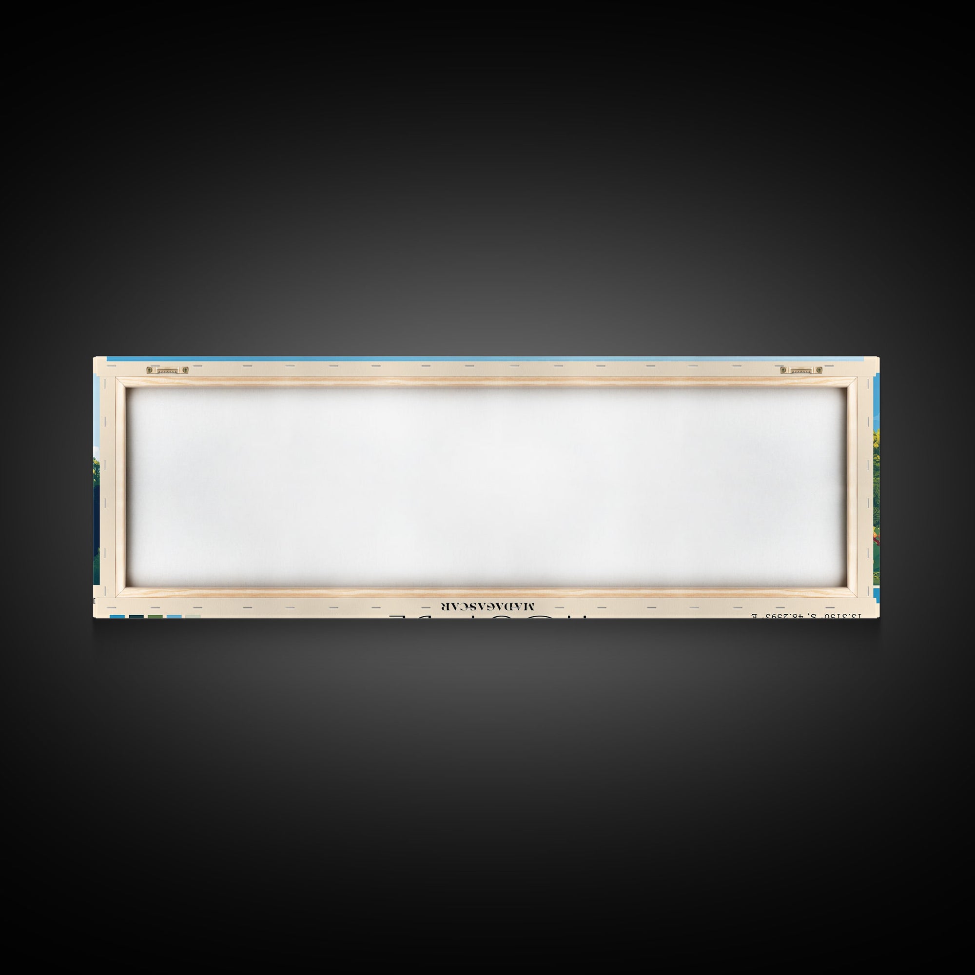 Nosy Be, Madagascar Panoramic Beach Print, Vacation Gift, Madagascar Wall Art, Beach Painting, Beach Decor, Beach Painting