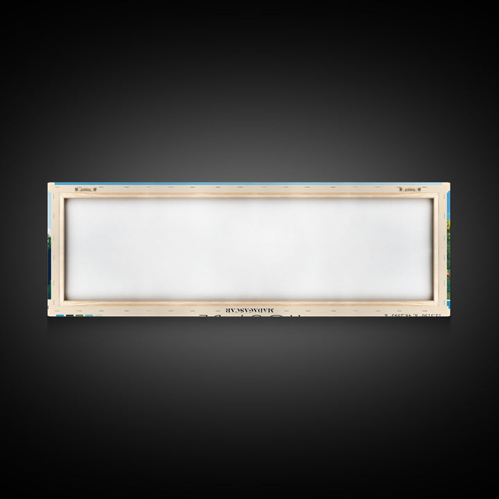 Nosy Be, Madagascar Panoramic Beach Print, Vacation Gift, Madagascar Wall Art, Beach Painting, Beach Decor, Beach Painting
